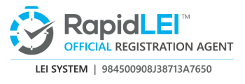RapidLEI officiell registreringsagent - LEI System LEI-nummer: 984500908J38713A7650